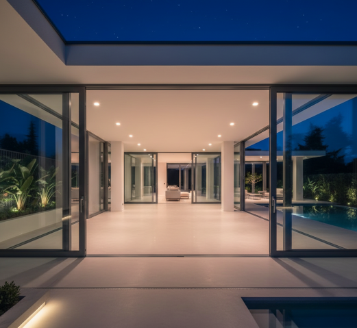 Sân vườn ban đêm 1